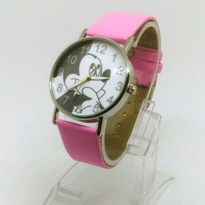 Mickey Mouse Watch Pink Band w Gift Box